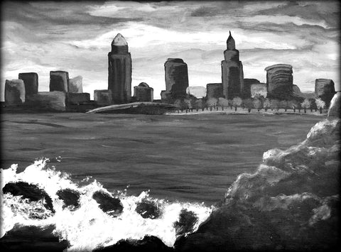 Picture of Skyline Painting at Bar Louie Warehouse!  (4/13/14)